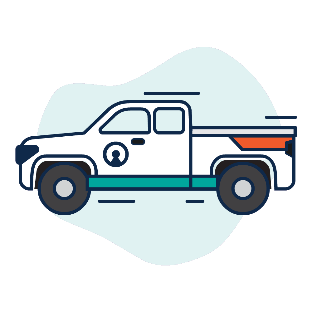 Cingo animated brand illustration — Truck