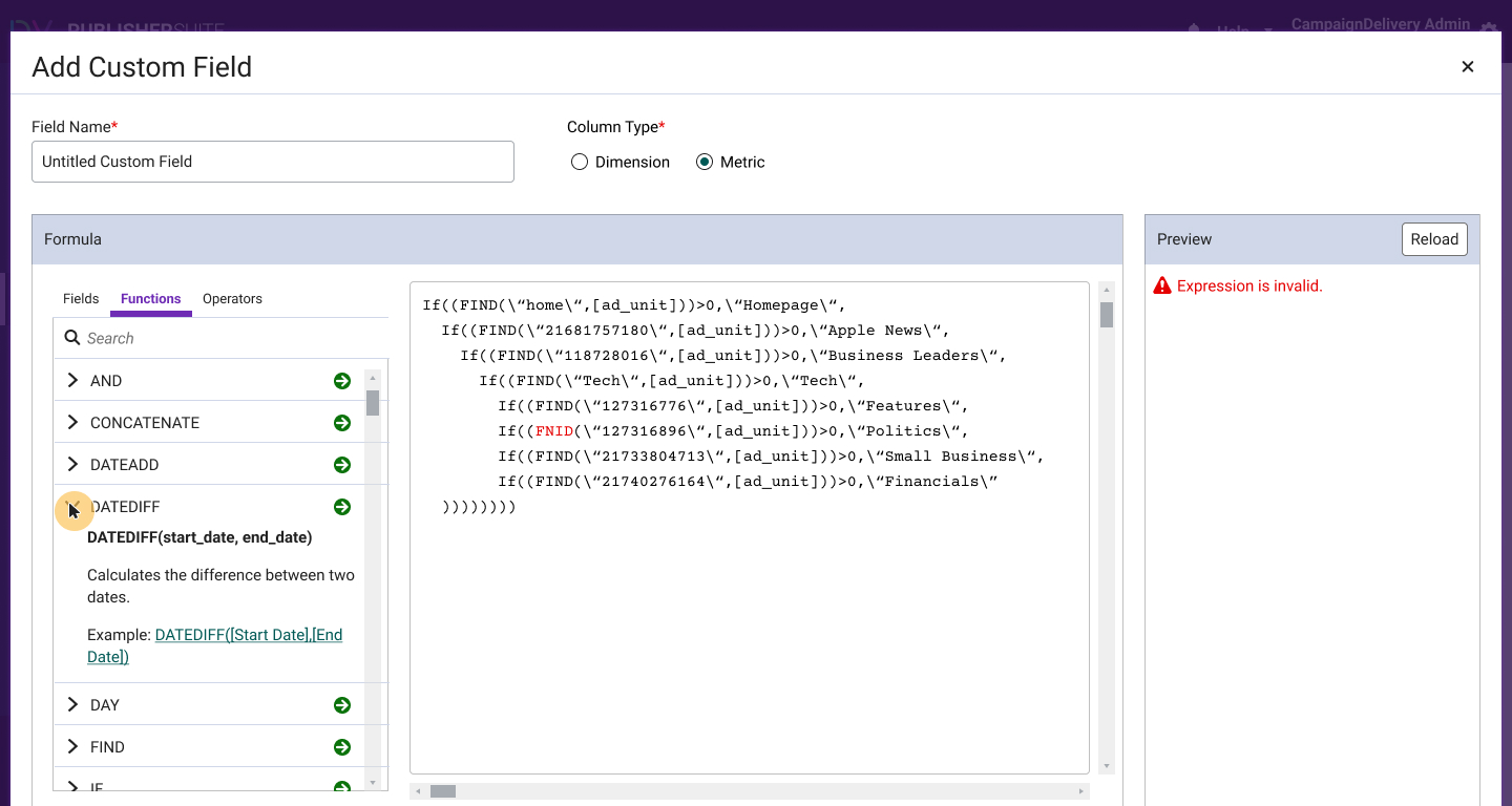 DoubleVerify data visualization — media performance dashboard
