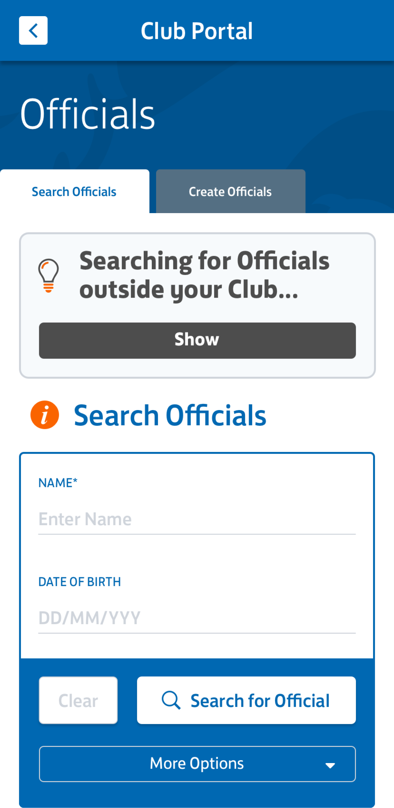 Mobile screen 3 of The FA experience