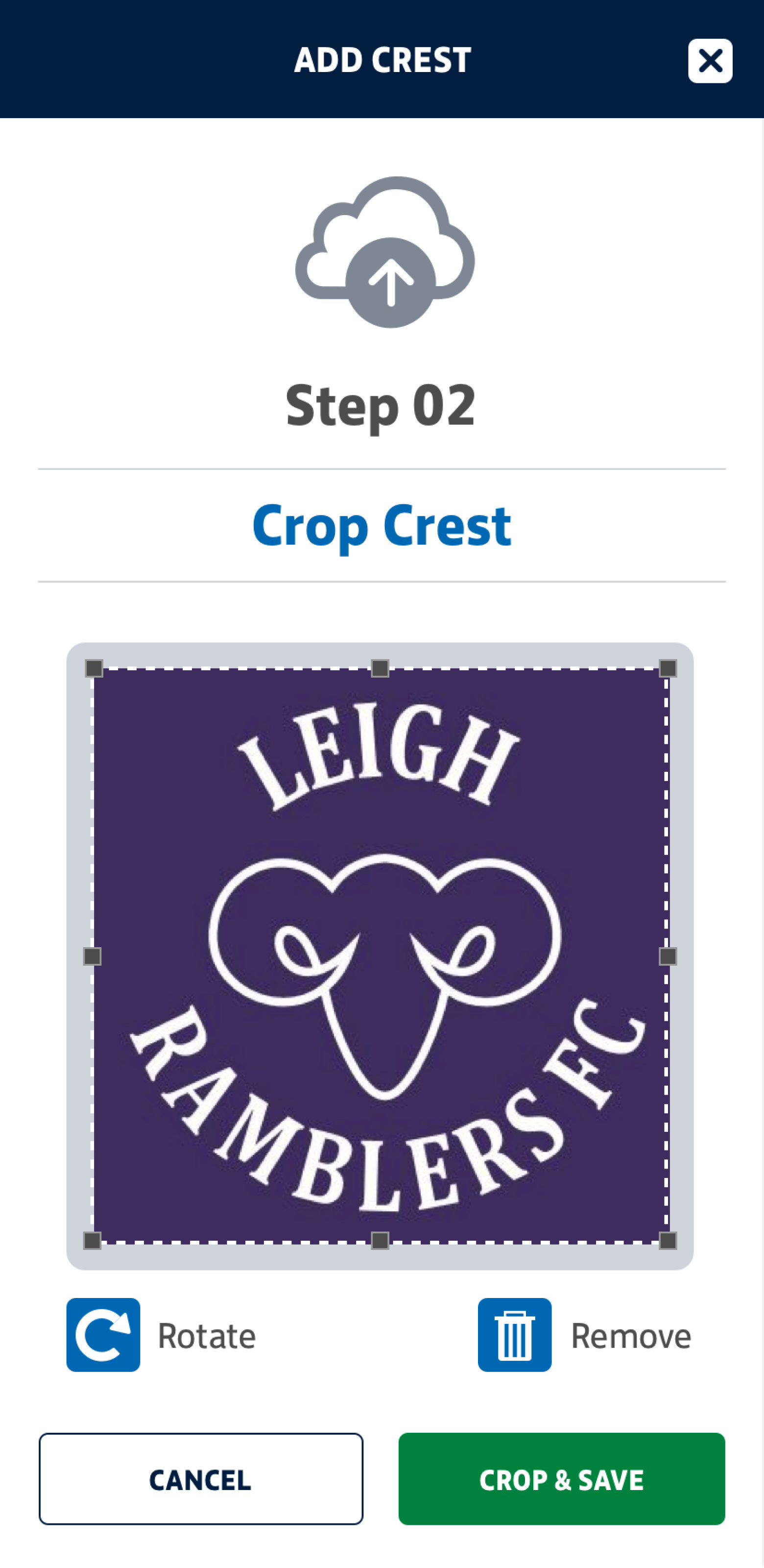 Mobile screen 7 of The FA experience