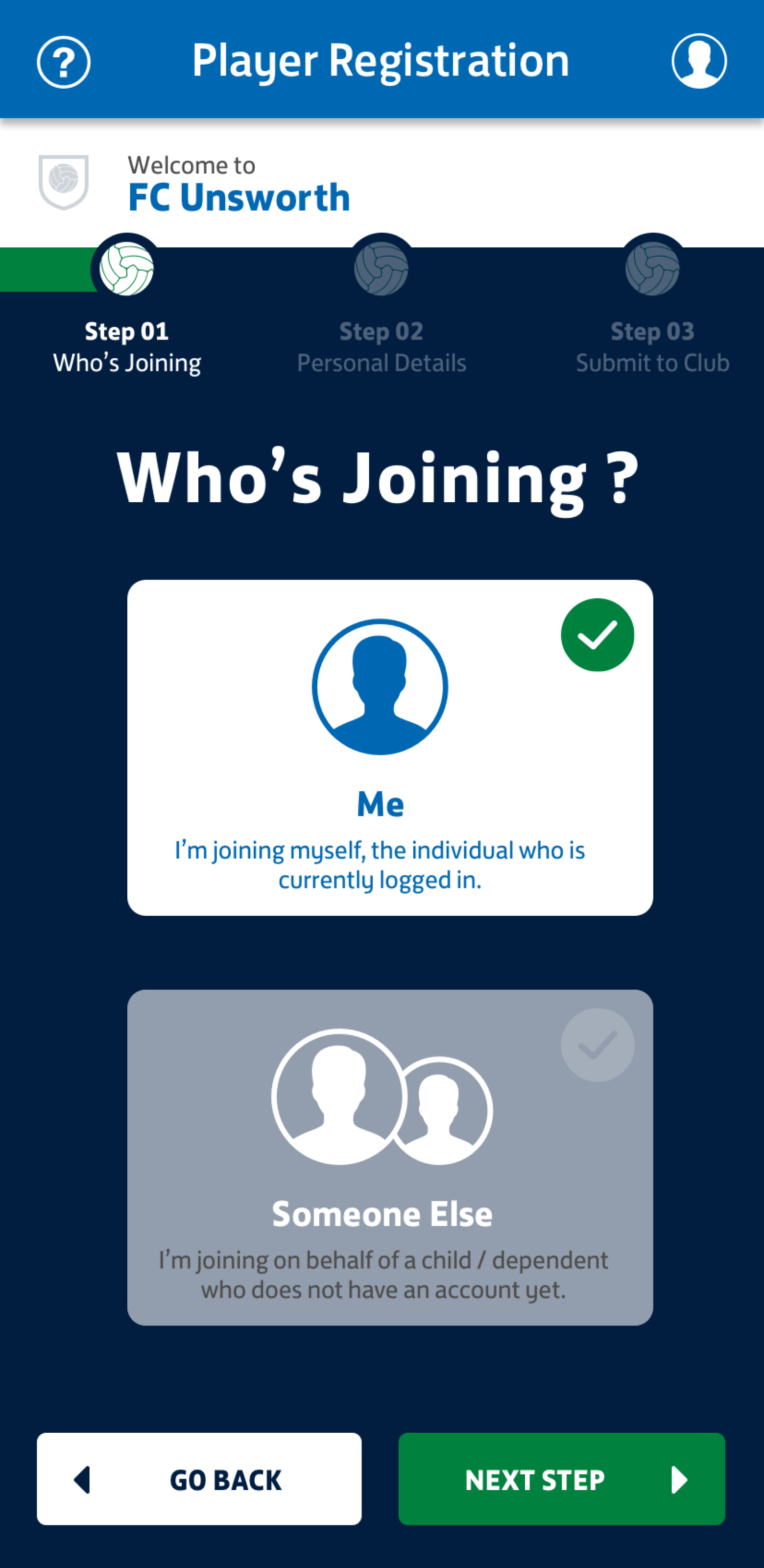 Mobile screen 8 of The FA experience